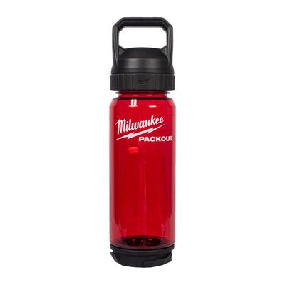 Milwaukee packout™ plastic fles met drinkdop | 740 ml | rood - 4932498636 Milwaukee packout™ plastic fles met drinkdop | 740 ml | rood - 4932498636