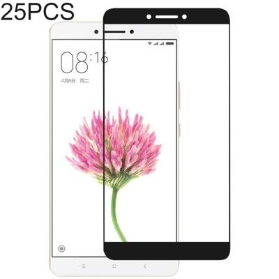 25 stuks volledige lijm volledige cover Screen Protector gehard glas film voor Xiaomi mi Max