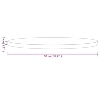 Tafelblad rond 90x3 cm massief grenenhout Tafelblad rond 90x3 cm massief grenenhout