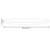 Tafelblad rond 90x3 cm massief grenenhout - thumbnail