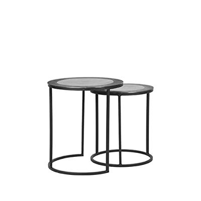 LABEL51 Salontafel 'Pair' Set van 2 stuks, kleur Grijs