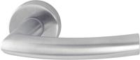 Hoppe deurkruk met rozet - Trondheim - deurdikte 37/42mm - RVS - thumbnail