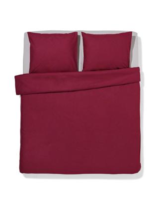 HEMA Dekbedovertrek 200x200/220cm zacht katoen rood (rood)