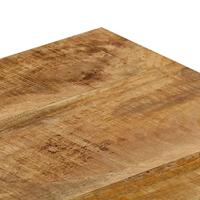 Salontafel 110x50x35 cm massief mangohout en staal - thumbnail