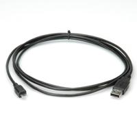 ROLINE USB 2.0 Kabel, USB A Male - Micro USB B Male, zwart, 3 m - thumbnail