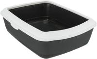 Trixie kattenbak classic antraciet / wit - thumbnail