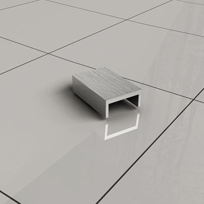 Wiesbaden Afdekkapje Slim tbv Muurprofiel RVS