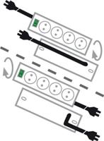 Brennenstuhl 1153300124 Stekkerdoos met schakelaar 4-voudig Zwart Randaarde stekker 1 stuk(s) - thumbnail