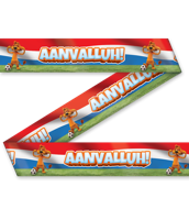 Loeki party tape rood/wit/blauw - thumbnail