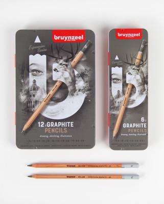 BRUYNZEEL expression grafietpotloden, 6st.