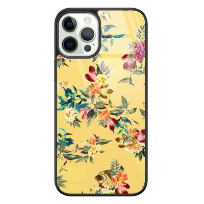 iPhone 12 Pro glazen hardcase - Florals for days