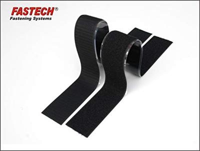 FASTECH® 919-330 Klittenband Om vast te plakken Haak- en lusdeel (l x b) 2000 mm x 25 mm Zwart 1 paar
