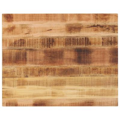 Tafelblad rechthoekig 90x80x3,8 cm massief ruw mangohout