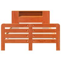Bedframe zonder matras massief grenenhout wasbruin 180x200 cm - thumbnail