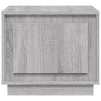 Salontafel 51x50x44 cm bewerkt hout grijs sonoma eikenkleurig - thumbnail