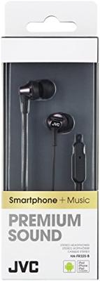 JVC HA-FR325-E Premium XX in-ear hoofdtelefoon met afstandsbediening en microfoon, zwart