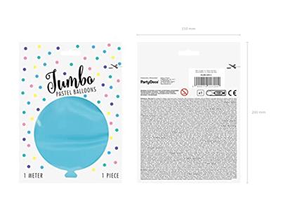 Mega Ballon Pastel Lichtblauw - 1m