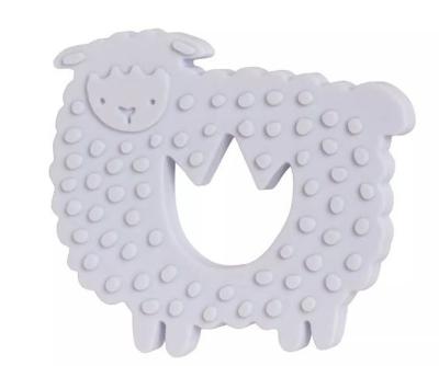 Manhattan Toy bijtring lammetje junior 16,5 x 12,7 cm siliconen Manhattan Toy bijtring lammetje junior 16,5 x 12,7 cm siliconen
