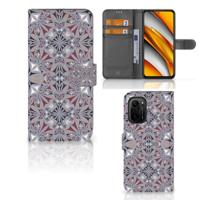 Poco F3 | Xiaomi Mi 11i Bookcase Flower Tiles - thumbnail