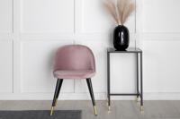 Nohr Eetkamerstoel 'Amon' Velvet, kleur Roze - thumbnail