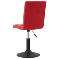 Eetkamerstoelen draaibaar 2 st fluweel wijnrood - thumbnail