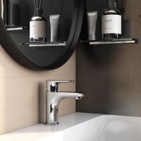 Hotbath Gringo wastafelkraan 16.3cm zonder waste chroom GR003CR - thumbnail