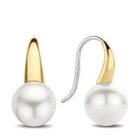 TI SENTO-Milano 7849PW Oorhangers Parel zilver goudkleurig-wit 20 mm - thumbnail