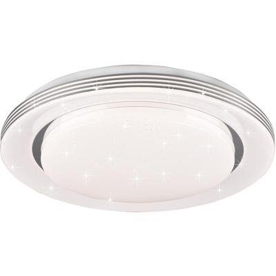 LED Plafondlamp 18W - Dimbaar & Kleurverstelbaar - Sterlicht Effect - Met Afstandsbediening - Mat Wit