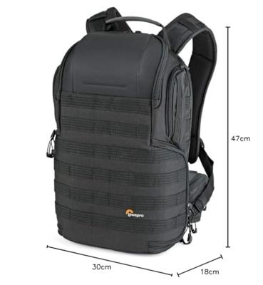 Lowepro ProTactic 350 AW II Zaino Modulare per Fotocamere Professionali Compatte, Mirrorless, Droni e Tablet fino 13inch, Dim Interne: 26 x 12,5 x 40 cm, LP37176-PWW