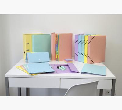 Exacompta Aquarel ringmap uit gecoat karton, ft A4, met 4 D-ringen, rug van 4 cm, geassorteerde kleuren Exacompta Aquarel ringmap uit gecoat karton, ft A4, met 4 D-ringen, rug van 4 cm, geassorteerde kleuren