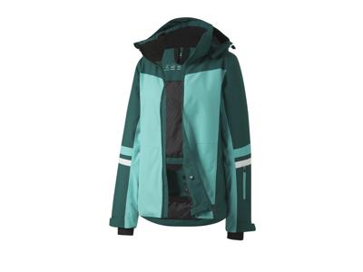 CRIVIT Dames ski-jas Premium (Turquoise/groen/wit, XS (32/34))