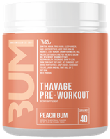 RAW CBUM Thavage Pre-workout Peach Bum (20 servings) - thumbnail