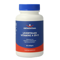 OrthoVitaal Levertraan Vitamine A en D 60 Softgels - thumbnail