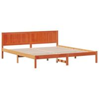 Bedframe Bruin 200 x 200 cm Massief grenenhout - thumbnail