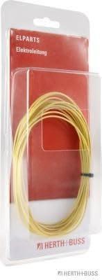 HERTH+BUSS kabel electric cable silicone 0.5 mm yellow 5mtr.