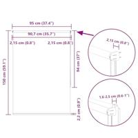 Rolgordijn verduisterend 95x150cm stofbreedte 90,7 cm polyester - thumbnail