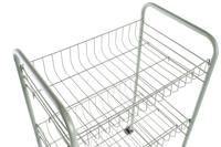 Serveringsvagn DKD Home Decor Groen Metaal Polypropyleen 40 x 26 x 62 cm - thumbnail