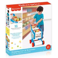 Dolu fisher price boodschappenkar + accessoires wit/blauw/rood - thumbnail