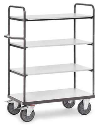 Fetra Hauptartikel 9201 Etagewagen ESD Staal Laadvermogen (max.): 400 kg Grijs Fetra Hauptartikel 9201 Etagewagen ESD Staal Laadvermogen (max.): 400 kg Grijs