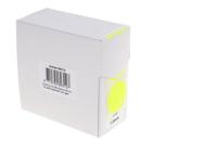 Etiket rillprint 35mm 500st op rol fluor geel - thumbnail