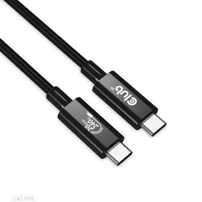 club3D CAC-1575 USB-C-kabel USB 4.0 USB-C stekker 2.00 m Zwart