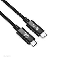 club3D CAC-1575 USB-C-kabel USB 4.0 USB-C stekker 2.00 m Zwart - thumbnail