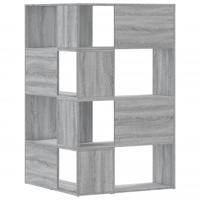 Boekenkast 4-laags hoek 85x85x140 cm bewerkt hout grijs sonoma - thumbnail