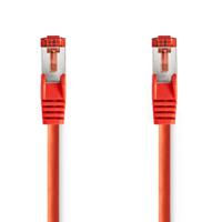 Nedis CCGL85221RD015 Cat6-kabel Rj45 Male Rj45 Male S/ftp 0.15 M Rond Lszh Rood Label - thumbnail