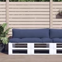 VidaXL Palletkussens 2 st oxford stof marineblauw - thumbnail