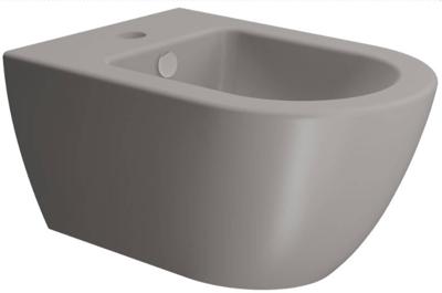 Ben Segno Wandbidet Verdekte ophanging 55x36cm Beton Grijs Xtra Glaze