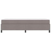 Boxspring bed Taupe, Zwart 90 x 190 cm Stof, Engineered Hout - thumbnail