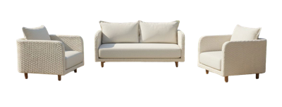 Nayan lounge set 3pcs 2 lounge chairs/bench 2-seater Eurofar - Eurofar