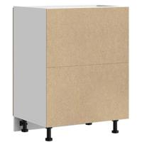 Spoelbakonderkast Lucca bewerkt hout oud houtkleurig - thumbnail