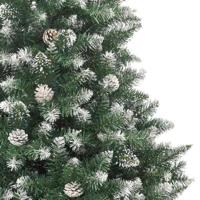 Kunstkerstboom met 300 LED Groen 180 cm PVC en Plastic en Staal - thumbnail